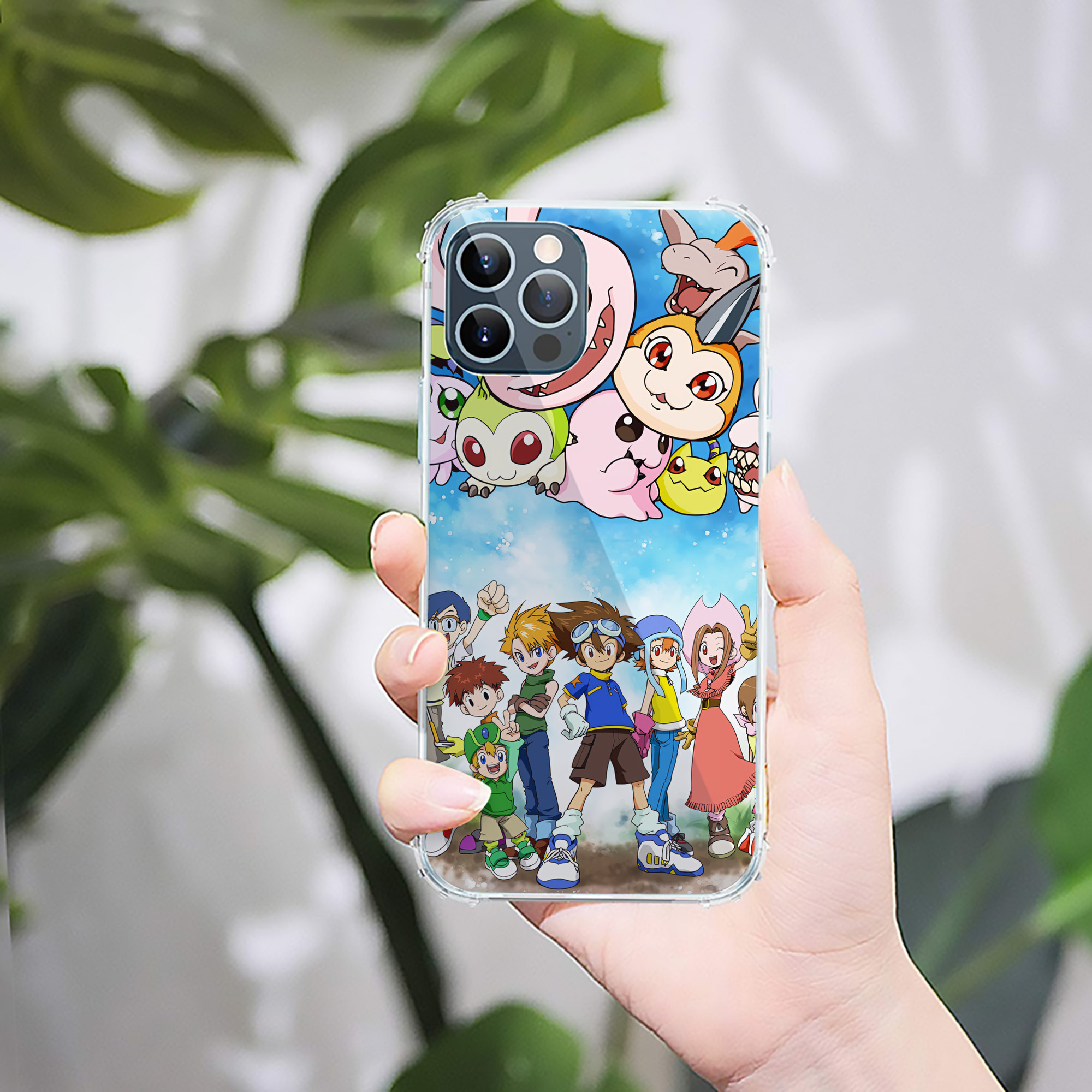 （画像用） Digimon デジタルモンスター/デジモン 【iPhone 12シリーズ対応】透明スマホケース（クリアソフトケース）